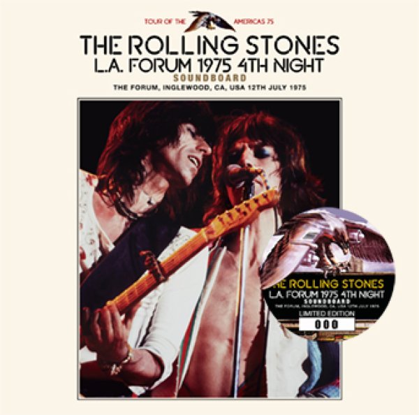 Photo1: THE ROLLING STONES - L.A. FORUM 1975 4TH NIGHT: SOUNDBOARD 2CD (1)