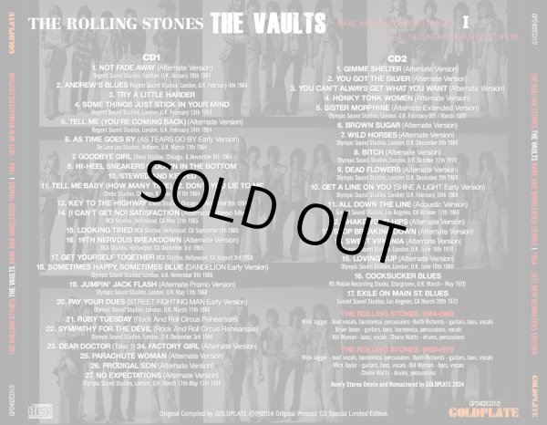 Photo2: THE ROLLING STONES - THE VAULTS I : RARE AND UNRELEASED TRACKS 1964-1972 NEW REMASTERS EDITION 2CD [GOLDPLATE] ★★★STOCK ITEM / HOT SPRING SALE★★★ (2)