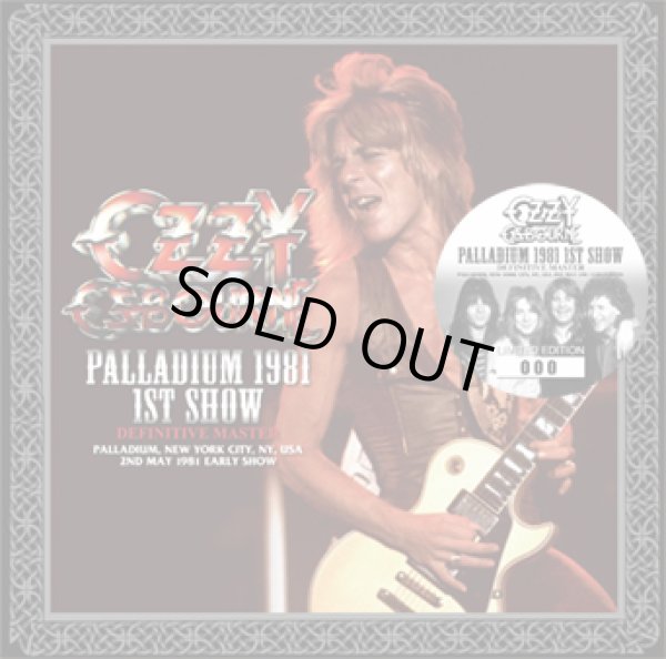 Photo1: OZZY OSBOURNE - PALLADIUM 1981 1ST SHOW: DEFINITIVE MASTER CD [ZODIAC 697] ★★★STOCK ITEM / OUT OF PRINT / HOT SPRING SALE★★★ (1)