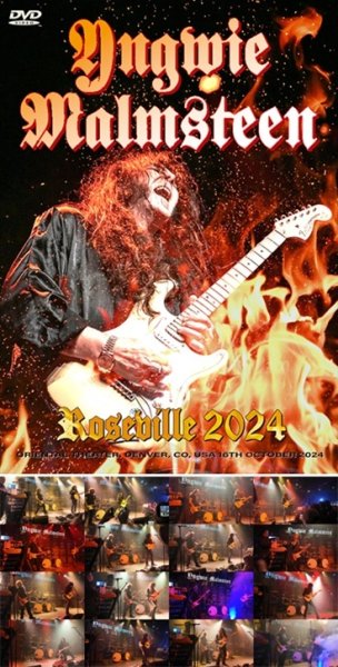 Photo1: YNGWIE MALMSTEEN - ROSEVILLE 2024 DVDR [Shades 2113] (1)