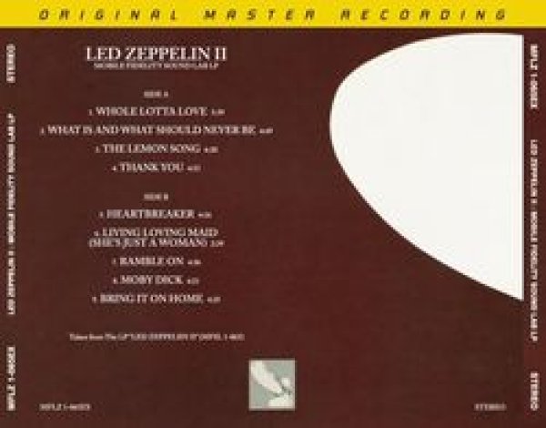 Photo2: LED ZEPPELIN - LED ZEPPELIN II: MOBILE FIDELITY SOUND LAB LP CD PROMOTIONAL AVAILABLE ONLY IN JAPAN [GRAF ZEPPELIN] ★★★STOCK ITEM / SPECIAL PRICE / RARE ITEM ★★★ (2)