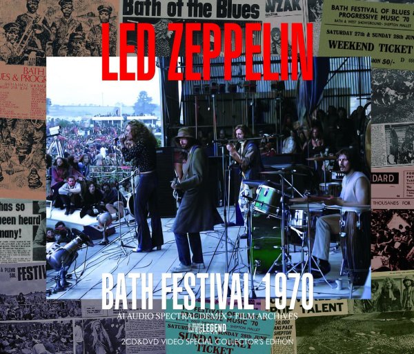 Photo1: LED ZEPPELIN - BATH FESTIVAL 1970 AI AUDIO SPECTRAL DEMIX + FILM ARCHIVE 2CD & DVD [LIVELEGEND ] (1)