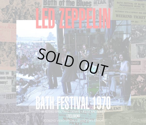 Photo1: LED ZEPPELIN - BATH FESTIVAL 1970 AI AUDIO SPECTRAL DEMIX + FILM ARCHIVE 2CD & DVD [LIVELEGEND ] ★★★STOCK ITEM★★★ (1)