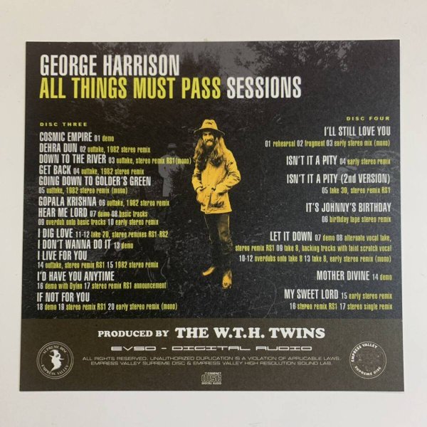 Photo4: GEORGE HARRISON - ALL THINGS MUST PASS SESSIONS captain acid remaster 5CD [EMPRESS VALLEY ] (4)