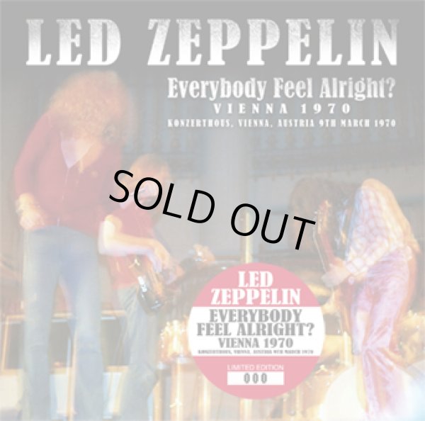 Photo1: LED ZEPPELIN - EVERYBODY FEEL ALRIGHT? : VIENNA 1970 2CD ★★★STOCK ITEM / HOT WINTER SALE★★★ (1)