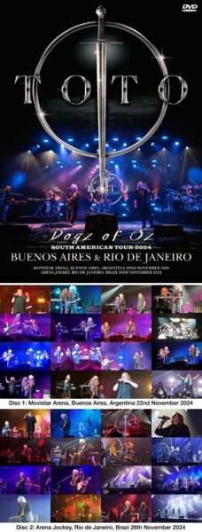 Photo1: TOTO - SOUTH AMERICAN TOUR 2024 BUENOS AIRES & RIO DE JANEIRO 2DVDR [Uxbridge 2368] (1)