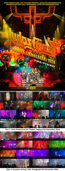 Photo1:  JUDAS PRIEST - NAGOYA & AMAGASAKI 2024: THE VIDEO 2DVDR [Shades 2136] (1)