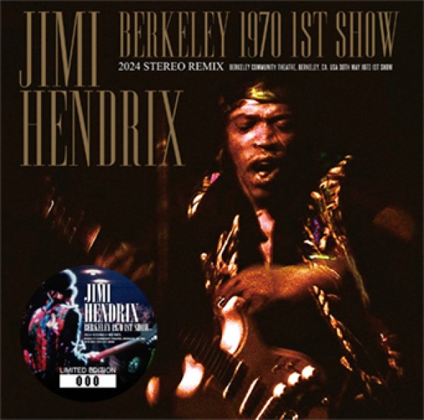 Photo1: JIMI HENDRIX - BERKELEY 1970 1ST SHOW: 2024 STEREO REMIX 2CD (1)