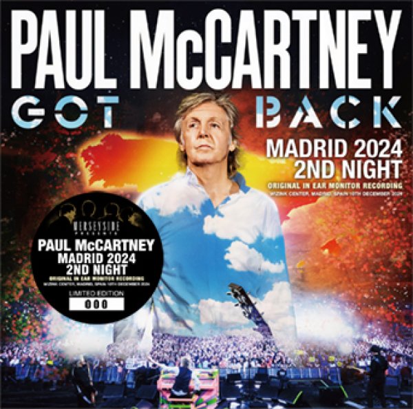 Photo1: PAUL McCARTNEY - MADRID 2024 2ND NIGHT: ORIGINAL IN EAR MONITOR RECORDING 2CD [Merseyside 012] (1)