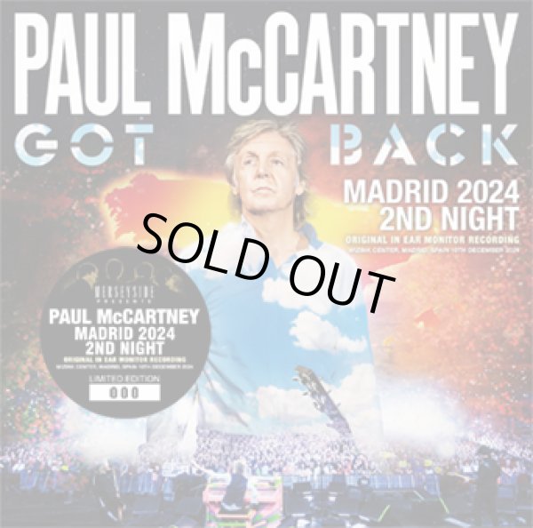 Photo1: PAUL McCARTNEY - MADRID 2024 2ND NIGHT: ORIGINAL IN EAR MONITOR RECORDING 2CD [Merseyside 012] ★★★STOCK ITEM / HOT SPRING SALE★★★ (1)