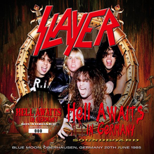 Photo1: SLAYER - HELL AWAITS IN GERMANY: SOUNDBOARD CD plus Bonus DVDR "HELL AWAITS IN DYNAMO" [ZODIAC 711] (1)