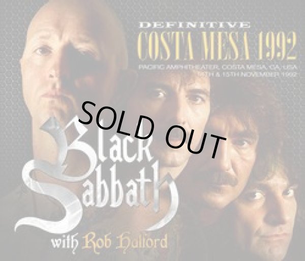 Photo1:  BLACK SABBATH with ROB HALFORD - DEFINITIVE COSTA MESA 1992 3CD plus Bonus Bonus DVDR [ZODIAC 380] ★★★STOCK ITEM / HOT WINTER SALE★★★ (1)