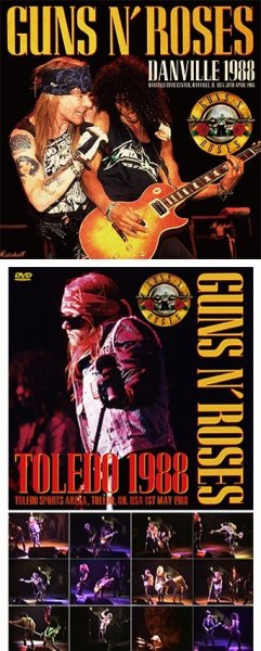 Photo1: GUNS N' ROSES - DANVILLE 1988 2CD + Ltd Bonus DVDR "TOLEDO 1988" [ZODIAC 239] (1)