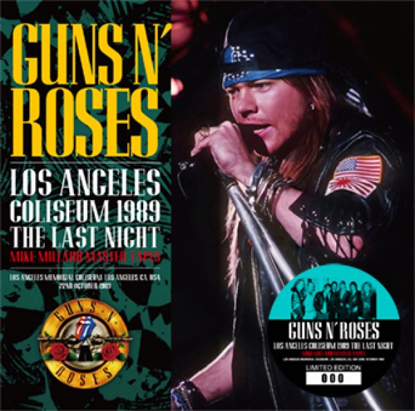 Photo1: GUNS N' ROSES - LOS ANGELES COLISEUM 1989 THE LAST NIGHT: MIKE MILLARD MASTER TAPES CD [ZODIAC 715] (1)