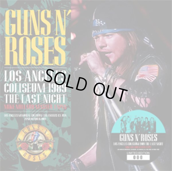 Photo1: GUNS N' ROSES - LOS ANGELES COLISEUM 1989 THE LAST NIGHT: MIKE MILLARD MASTER TAPES CD [ZODIAC 715] ★★★STOCK ITEM / OUT OF PRINT / HOT SPRING SALE★★★ (1)