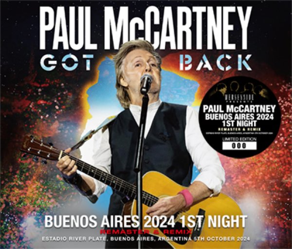 Photo1: PAUL McCARTNEY - BUENOS AIRES 2024 1ST NIGHT: REMASTER & REMIX 3CD [Merseyside 013] (1)