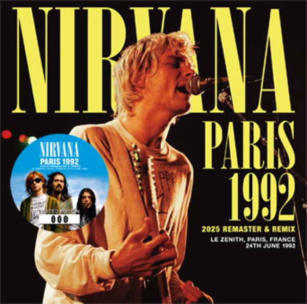 Photo1: NIRVANA - PARIS 1992: 2025 REMASTER & REMIX CD [ZODIAC 714] (1)