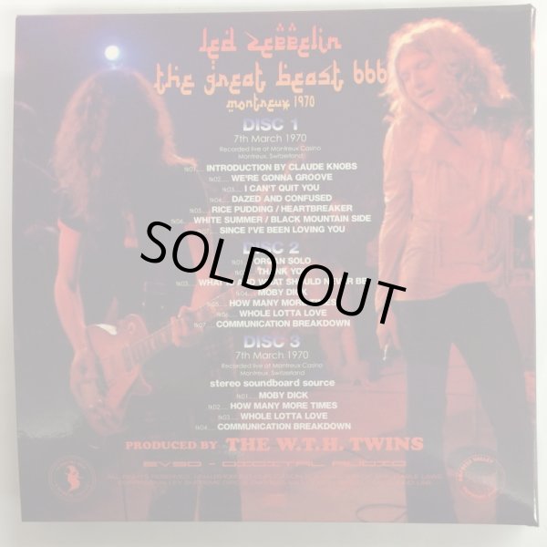 Photo3: LED ZEPPELIN -  THE GREAT BEAST 666 MONTREUX 1970 3CD BOX SET [EMPRESS VALLEY] ★★★STOCK ITEM / OUT OF PRINT / VERY RARE★★★ (3)