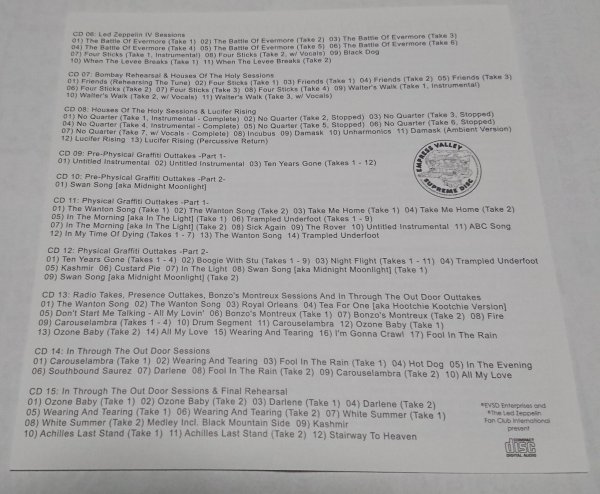 Photo4: LED ZEPPELIN -  EVOLUTION IS TIMING 2  1969-1979 15CD BOX EDITION [EMPRESS VALLEY] ★★★STOCK ITEM / OUT OF PRINT / VERY RARE★★★ (4)