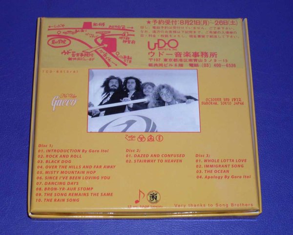 Photo2: LED ZEPPELIN - NO USE GNECO  3CD Box 3er EDITION EXCLUSIVE SOURCE LIMITED 50 COPIES ONLY!! [TARANTURA] ★★★STOCK ITEM / OUT OF PRINT / MEGA RARE★★★ (2)