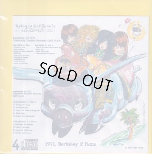 Photo2: LED ZEPPELIN - GOING TO CALIFORNIA 4CD YELLOW Paper jacket version [TMOQ / TARANTURA] ★★★STOCK ITEM / OUT OF PRINT / VERY RARE★★★ (2)