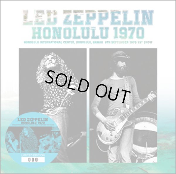 Photo1: LED ZEPPELIN - HONOLULU 1970 CD ★★★STOCK ITEM / HOT SPRING SALE★★★ (1)