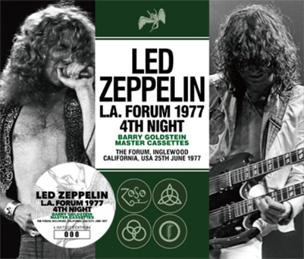 Photo1: LED ZEPPELIN - L.A. FORUM 1977 4TH NIGHT: BARRY GOLDSTEIN MASTER CASSETTES 3CD (1)