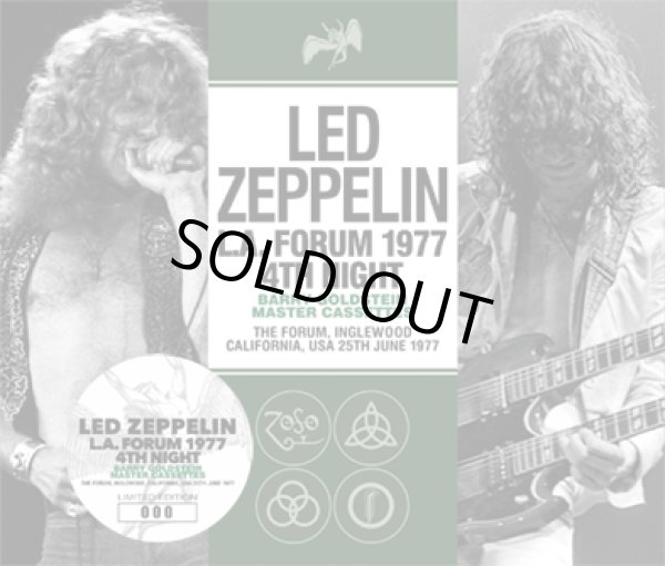 Photo1: LED ZEPPELIN - L.A. FORUM 1977 4TH NIGHT: BARRY GOLDSTEIN MASTER CASSETTES 3CD ★★★STOCK ITEM / HOT SPRING SALE★★★ (1)