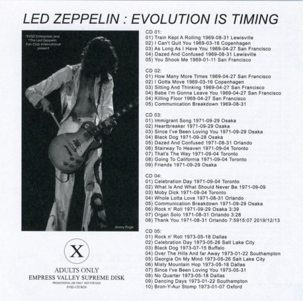 Photo2: LED ZEPPELIN - EVOLUTION IS TIMING 1 1969-1980 15CD BOX EDITION 1st EDITION [EMPRESS VALLEY] ★★★STOCK ITEM / OUT OF PRINT / VERY RARE★★★ (2)