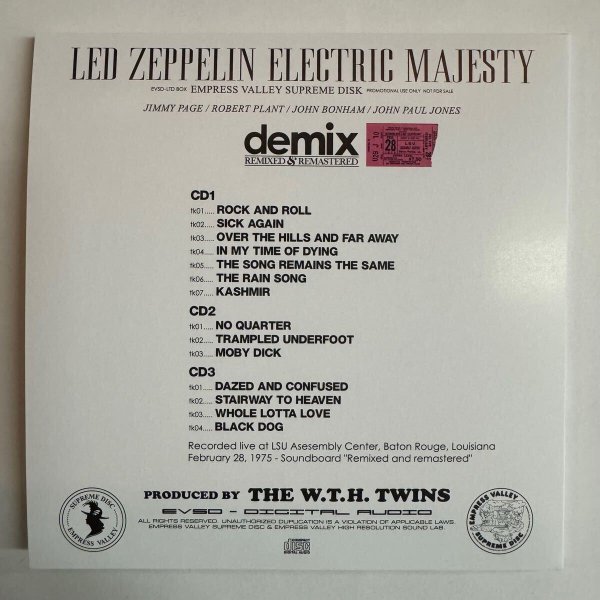 Photo6: LED ZEPPELIN - ELECTRIC MAJESTY 8CD BOX DEMIX [EMPRESS VALLEY]  (6)