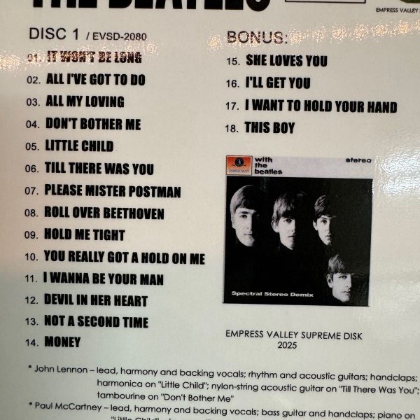 Photo4: THE BEATLES - WITH THE BEATLES - DEMIX Prof Stoned Version Stereo [EMPRESS VALLEY] (4)