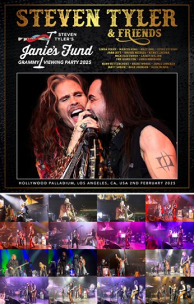 Photo1: STEVEN TYLER & FRIENDS - JANIE'S FUND GRAMMY VIEWING PARTY 2025 CDR + DVDR [Shades 2176] (1)