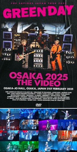 Photo1: GREEN DAY - OSAKA 2025 THE VIDEO DVDR Uxbridge 2432] (1)