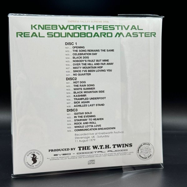 Photo4: LED ZEPPELIN - OVERLOAD “Knebworth 1979” 3CD BOX THE REAL SOUNDBOARD [EMPRESS VALLEY] (4)