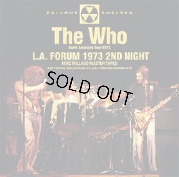 Photo1: THE WHO - L.A. FORUM 1973 2ND NIGHT: MIKE MILLARD MASTER TAPES 2CD [Wardour-493] ★★★STOCK ITEM / HOT SPRING SALE★★★  (1)