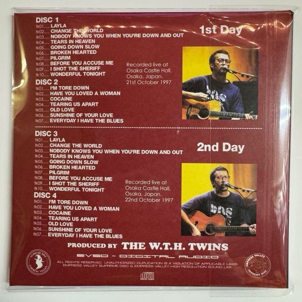 Photo2: ERIC CLAPTON - TWO NIGHTS IN OSAKA CASTLE HALL 4CD [EMPRESS VALLEY] (2)