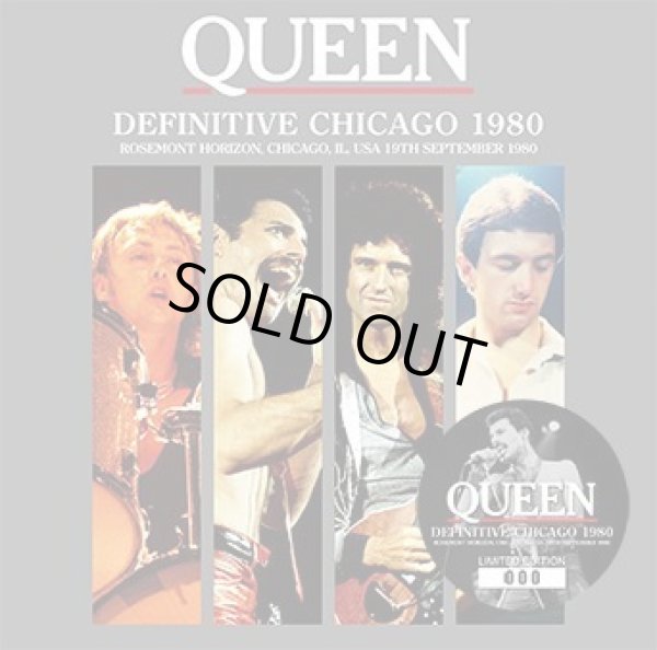 Photo1: QUEEN - DEFINITIVE CHICAGO 1980 2CD plus Bonus DVDR* Numbered Stickered Edition Only [Wardour-313] ★★★STOCK ITEM / HOT SPRING SALE★★★ (1)
