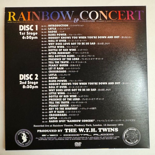 Photo8: ERIC CLAPTON -  RAINBOW CONCERT 8CD + BONUS DVD AUDIO [EMPRESS VALLEY] ★★★STOCK ITEM / OUT OF PRINT★★★ (8)