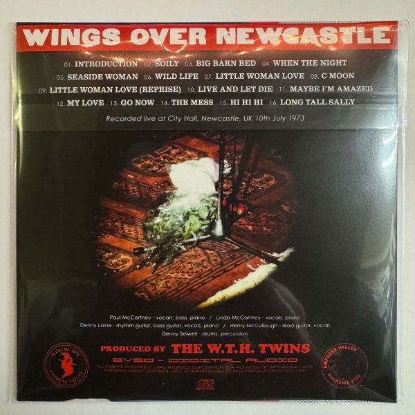 Photo2: PAUL McCARTNEY & THE WINGS - WINGS OVER NEWCASTLE 2CD [EMPRESS VALLEY] ★★★STOCK ITEM /  OUT OF PRINT★★★ (2)