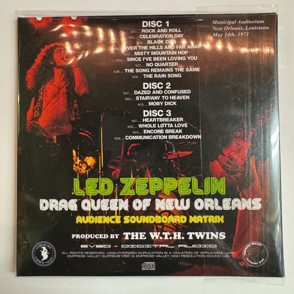 Photo2: LED ZEPPELIN - DRAG QUEEN OF NEW ORLEANS 1973 3CD [EMPRESS VALLEY] ★★★STOCK ITEM / OUT OF PRINT / SALE ★★★ (2)