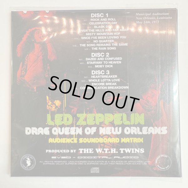 Photo2: LED ZEPPELIN - DRAG QUEEN OF NEW ORLEANS 1973 3CD [EMPRESS VALLEY] ★★★STOCK ITEM / OUT OF PRINT / SALE ★★★ (2)