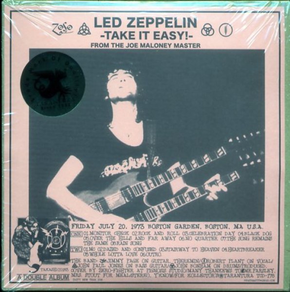 Photo3: LED ZEPPELIN - TAKE IT EASY! 2CD TAKRL Brown edition LIMITED 30 COPIES ONLY!!! [TARANTURA] ★★★STOCK ITEM / RARE OUT OF PRINT / LIMITED 30★★★ (3)