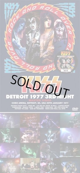 Photo1: KISS - DETROIT 1977 3RD NIGHT MASTER VIDEO DVD [ZODIAC 748] ★★★STOCK ITEM / HOT SPRING SALE★★★ (1)