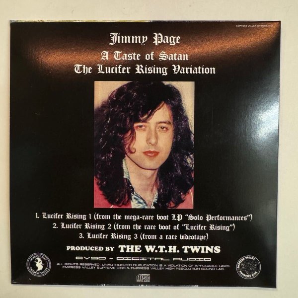 Photo3: JIMMY PAGE - A TASTE OF SATAN - THE LUCIFER RISING VARIATION "LIGHT BRINGER" CD NEW COVER [EMPRESS VALLEY]  (3)