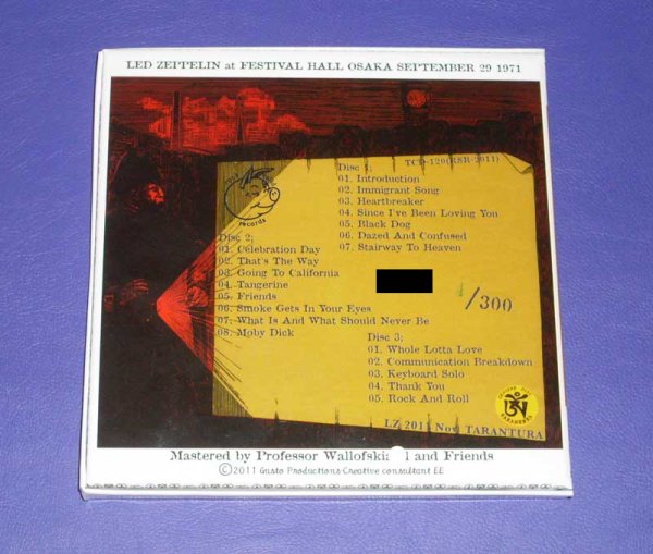 Photo2: LED ZEPPELIN - GEISHA, SMOKE GETS IN YOUR EYES 3CD [TARANTURA] ★★★STOCK ITEM / OUT OF PRINT / VERY RARE★★★ (2)