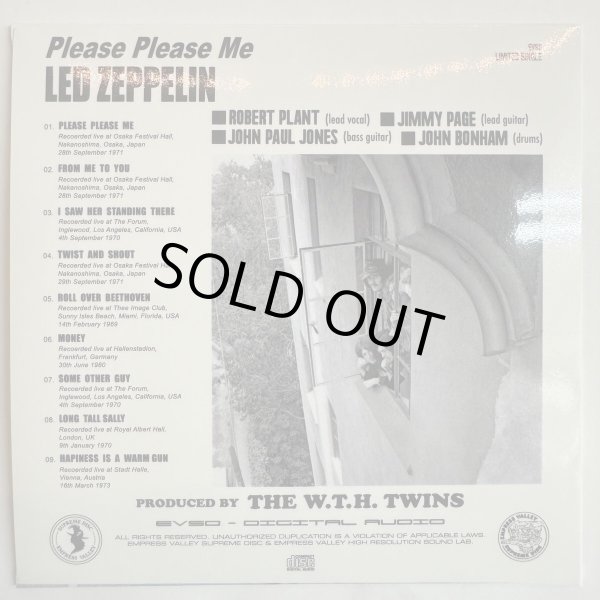 Photo11: LED ZEPPELIN - PLEASE PLEASE ME CD [EMPRESS VALLEY] BEATLES SONG COVER COLLECTION" LIMITED VERSION WITH DEF JACKET! (11)