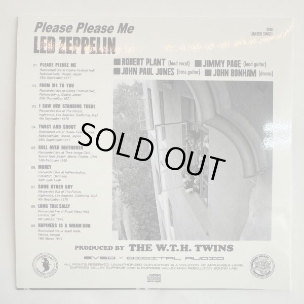 Photo12: LED ZEPPELIN - PLEASE PLEASE ME CD [EMPRESS VALLEY] BEATLES SONG COVER COLLECTION" LIMITED VERSION WITH DEF JACKET! (12)