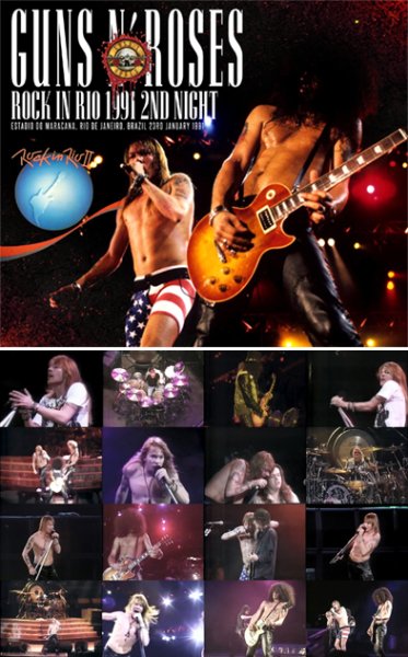 Photo1: GUNS N' ROSES - ROCK IN RIO 1991 2ND NIGHT 2CDR + DVDR [Shades 2233] (1)