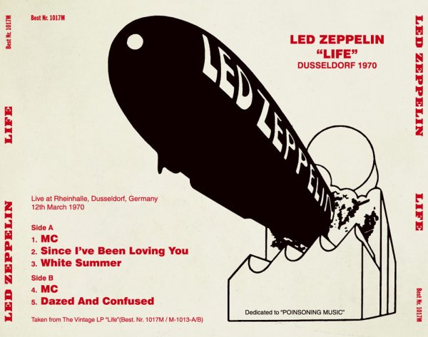 Photo2: LED ZEPPELIN - LIFE CD PROMOTIONAL JAPAN ONLY [GRAF ZEPPELIN/Best Nr. 1017M] ★★★STOCK ITEM★★★ (2)