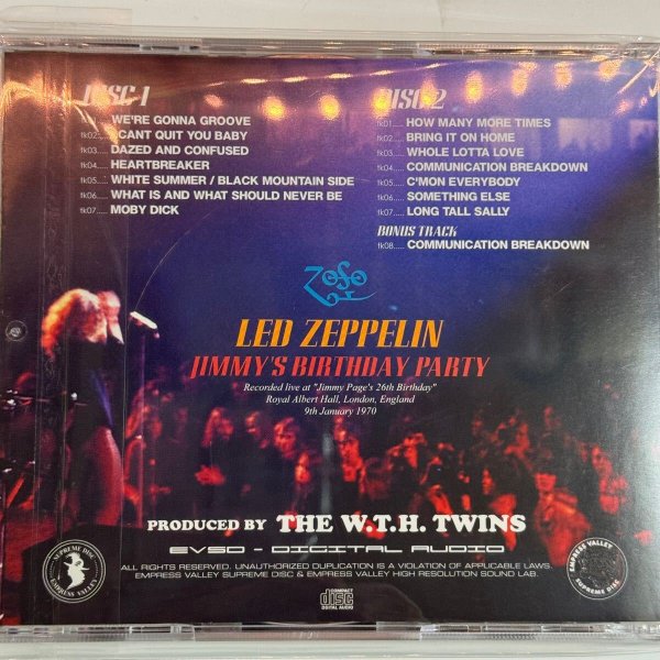 Photo2: LED ZEPPELIN - JIMMY'S BIRTHDAY PARTY 2CD [EMPRESS VALLEY] ★★★STOCK ITEM / OUT OF PRINT ★★★ (2)